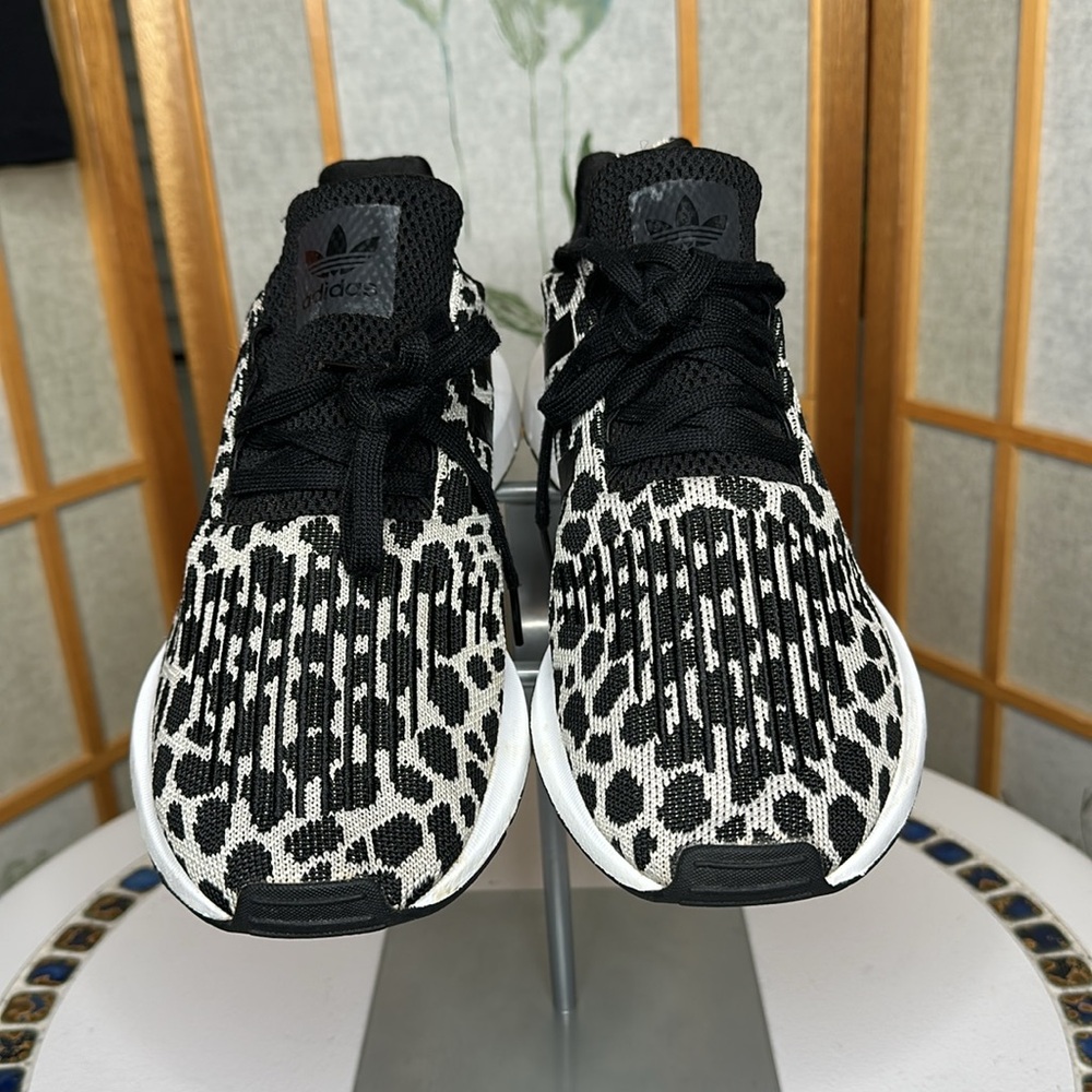 Adidas Black and White Athletic Shoes